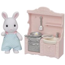 Sylvanian Families - Conjunto Cozinha - Papai Coelho - Epoch