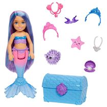 Boneca Barbie com Acessórios - Mermaid Power - Chelsea Sereia - Mattel