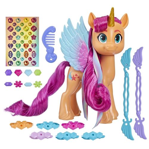 Figura com Acessórios - My Little Pony - Penteados com Fitas - Sunny Starscout - 15 cm - Hasbro