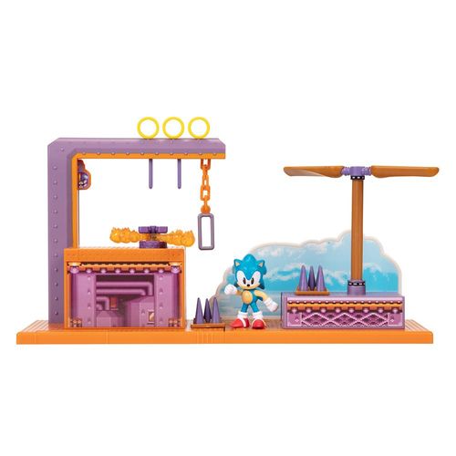 Playset e Mini Figura - Sonic - Flying Battery Zone - Candide