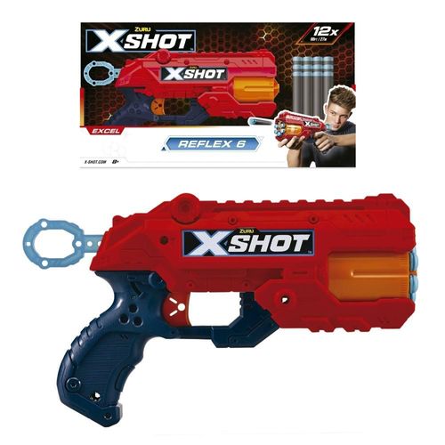 Lançador X-Shot Red - Tk6 - 8  Dardos - Candide