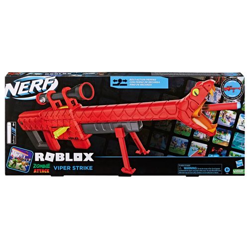 Lançador - Nerf - Roblox - Zombie Attack Viper Strike - 06 Dardos - Hasbro