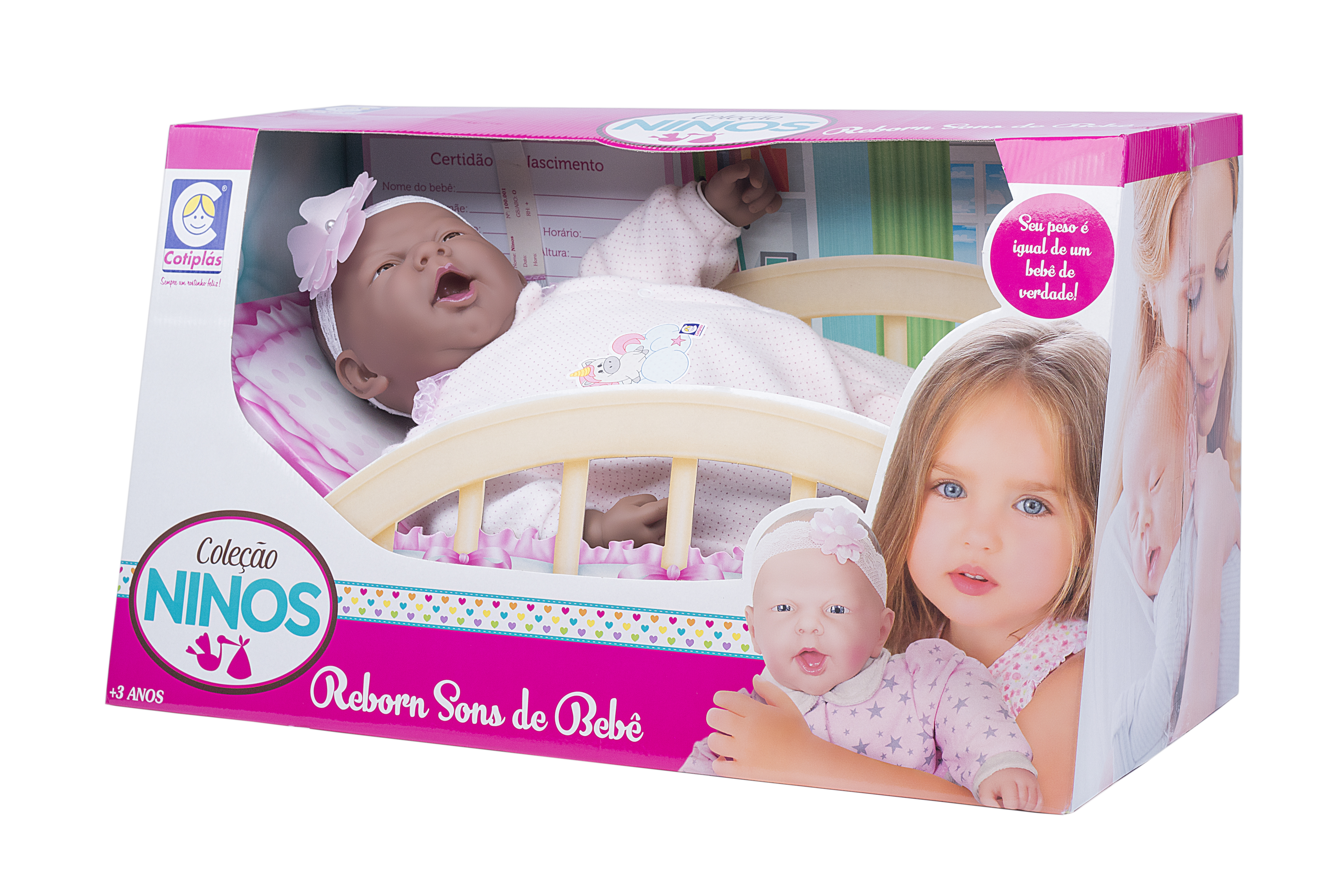 Boneca Bebê Reborn - Laura Baby - Pérola - Vinil - Shiny Toys - PBKIDS  Mobile