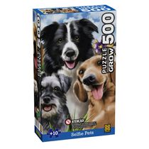 Quebra Cabeça - 500 Peças - Selfie Pets - Cachorros - Grow