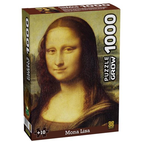 Quebra-Cabeça Leonardo Da Vinci - Monalisa - 1000 peças - Grow