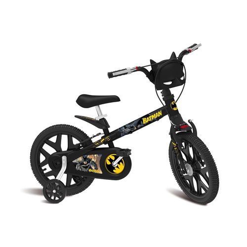 Bicicleta - Aro 16 - Bandeirante - Batman - Pro - Preto