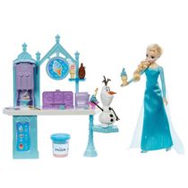 Conjunto - Disney Frozen - Elsa e Olaf - Carrinho de Doces - Mattel