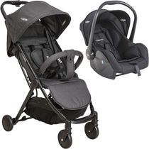 Carrinho de Bebe com Bebe Conforto Kiddo Road Melange Preto