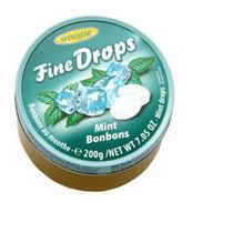 bala fine drops sabor menta 200g