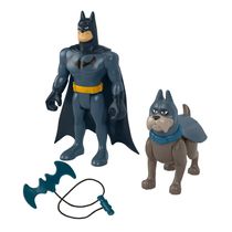 Boneco Articulado e Figura de Ação - DC - Liga Dos Superpets - Batman e Ace - Mattel