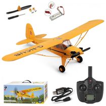 Avião de Controle Remoto com Modo 3D 6G para Crianças e Adultos, WLtoys A160, Amarelo