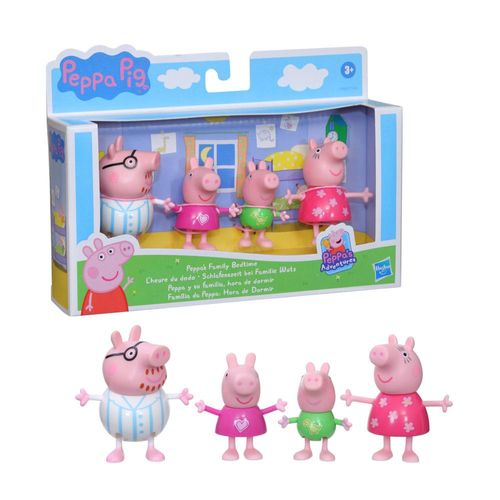 Conjunto de Mini Figuras - Peppa Pig - Família da Peppa Hora de Dormir - Hasbro