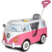 Carrinho de Passeio Calesita Kombina c/ Haste e Pedal - Rosa