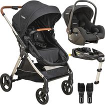 Carrinho Moises Bebe Conforto Base ISOFIX Kiddo Speedy Preto