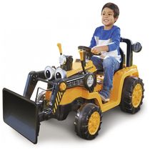 Trator Elétrico Infantil a Bateria 12V, Little Tikes, Idade Rec 4 a 8 Anos, Amarelo