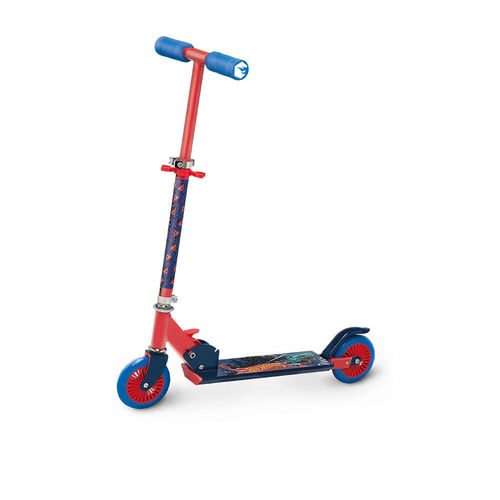 Patinete Hot Wheels - 2 Rodas - Vermelho e Azul - Fun