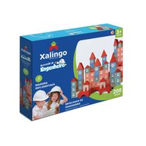 Jogo Brincando de Engenheiro - 200 Peças - Xalingo - Azul