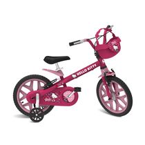 Bicicleta - Aro 16 - Bandeirante - Hello Kitty - Rosa