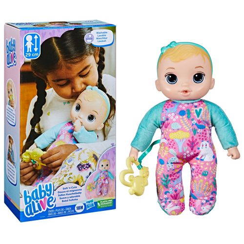 Baby Alive Bebê Fofinha - Soft Cute - Cabelos loiros - F7791 - Hasbro