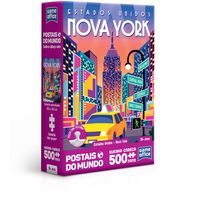 Quebra-cabeça - Postais do mundo - 500 peças - Nano - Estados unidos - Toyster