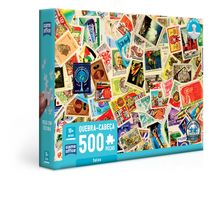 Quebra-cabeça - Selos - 500 peças - Game office - Toyster