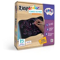 Conjunto De Atividades - Raspacolor - Fundo Do Mar - 15 Páginas - Toyster