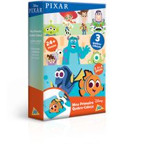 Conjunto com 3 Quebra-Cabeças - Disney - Pixar - 2, 3 e 4 Peças - Toyster