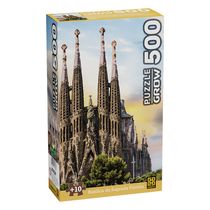 Quebra-Cabeça - 500 Peças - Basílica da Sagrada Família - Grow