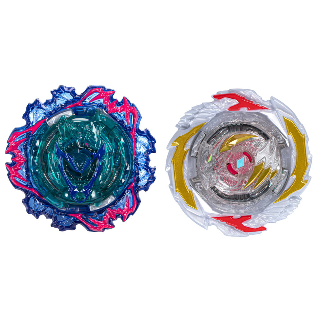 Conjuto de Piões Beyblade Burst QuadStrike - Ultimate Evo Valtryek V8 e  Divine Xcalius X8 - F6816 - Hasbro