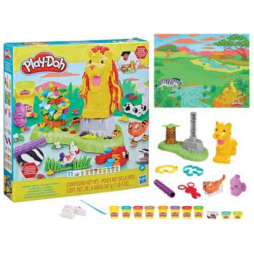 Conjunto Massa de Modelar - Play-Doh - Amigos Coloridos da Selva - Hasbro