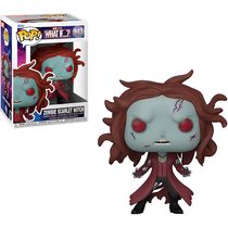 Figuras Colecionáveis - Funko Pop - What If? - Feiticeira Escarlate Zumbi - Piticas