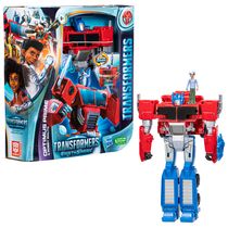 Conjunto de Mini Boneco e Figura de Ação - Transformers - Optimus Prime e Robby Malto - Hasbro
