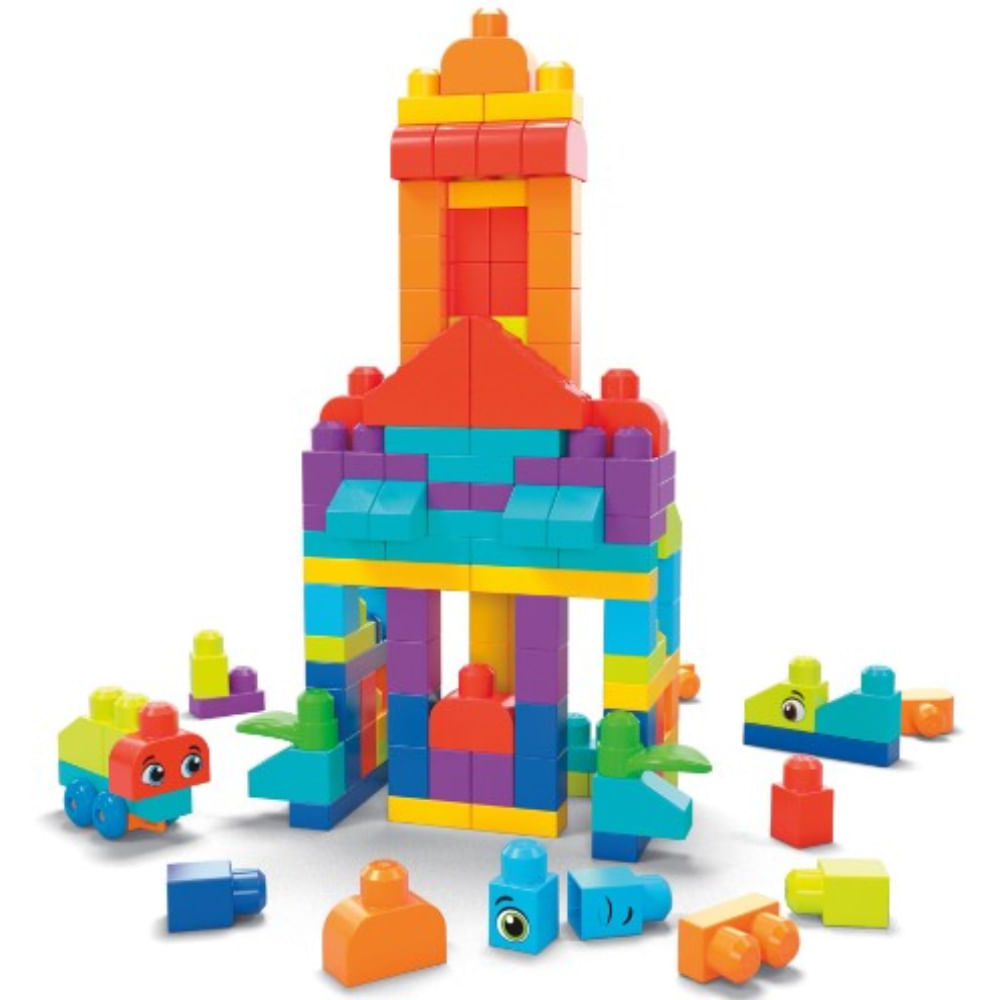 Blocos de Montar - Mega Bloks - Sacola com 80 Peças - Azul - Fisher-Price