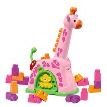 Brinquedo de Atividade - Baby Land - Girafa Com 15 Blocos - Rosa - Cardoso