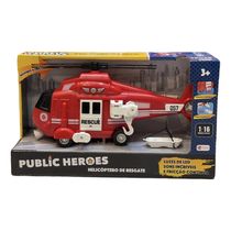 Mini Veículo - 1:16 - Helicóptero de Bombeiro - Resgate - Shiny Toys