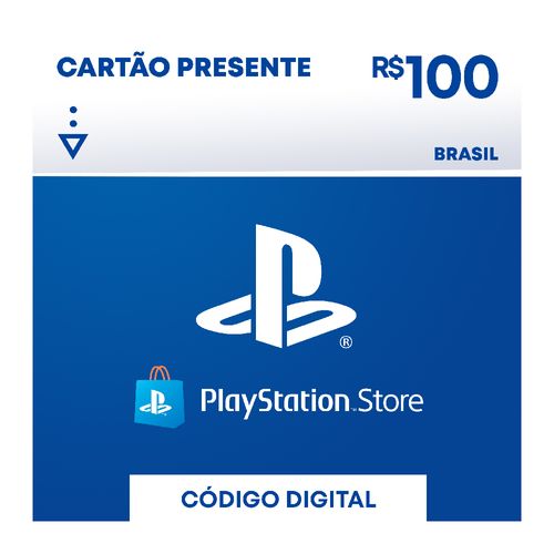 Gift Card Digital - PlayStation Store Gift Card - 100 Reais