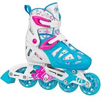 Patins - Inline -Tracer Girl - Tamanho M - Roller Derby - Azul - Froes - BR 32-36
