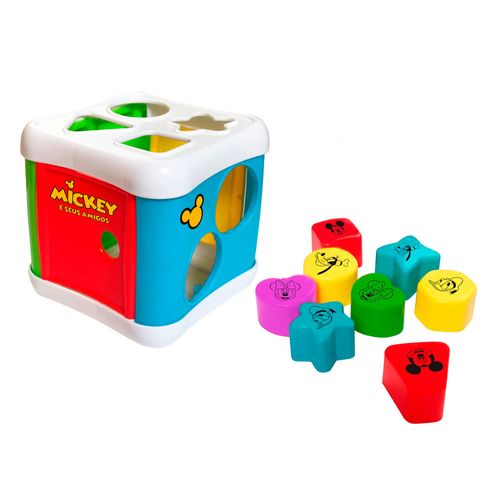 Conjunto Caixa E Acessórios - Yes Toys - Disney - Mickey E Seus Amigos - Caixa E Encaixa