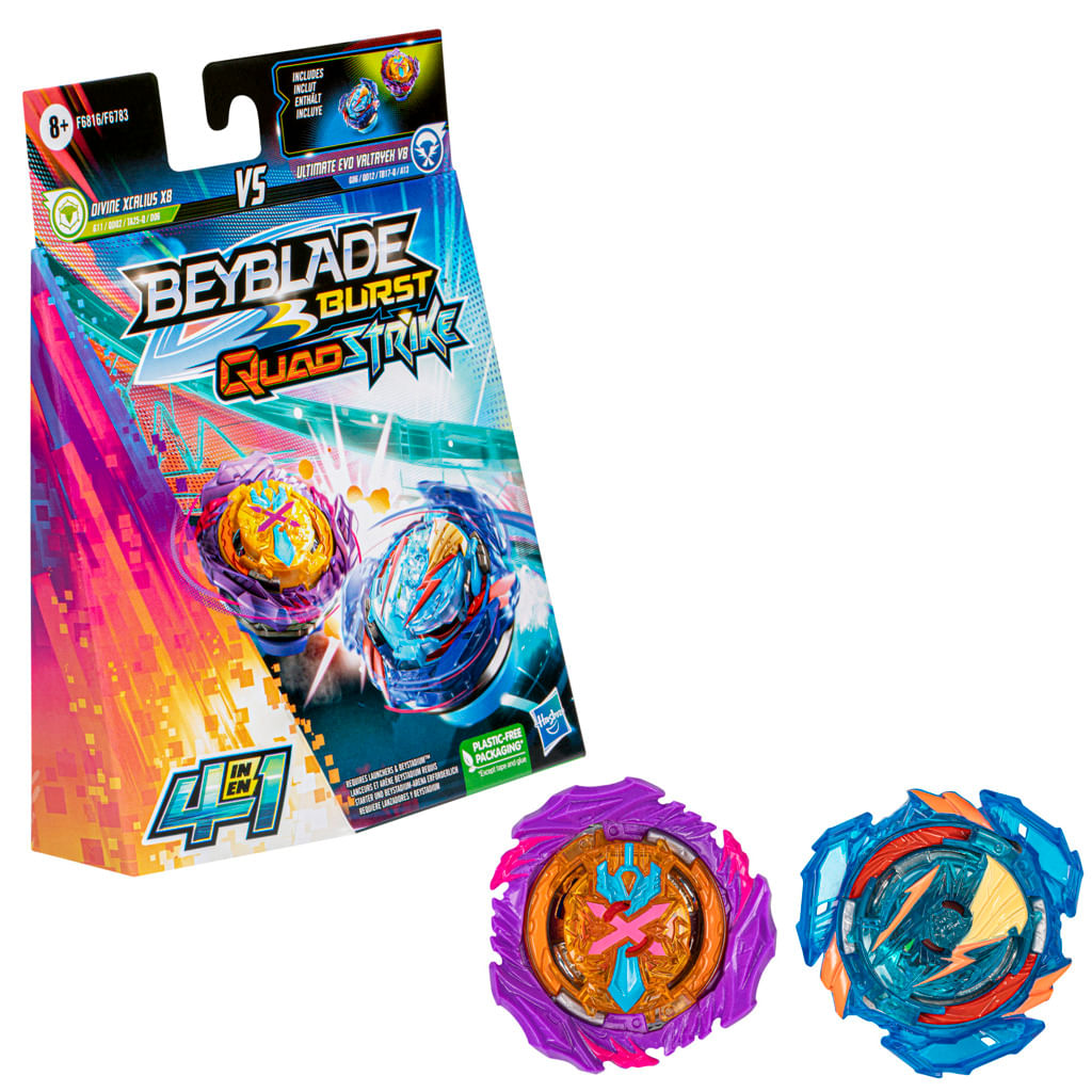 Pião e Lançador Beyblade Burst QuadStrike - Hydra Poseidon P8 - Beyblade -  Hasbro