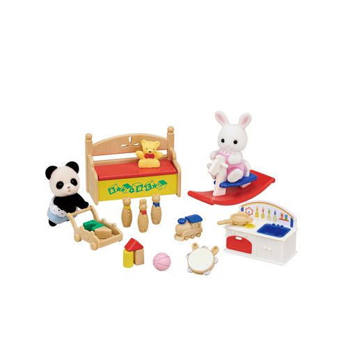 Sylvanian Families - Caixa De Brinquedos Bebê Coelho Da Neve E Bebê Panda - Epoch