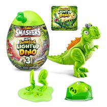 Figura de Ação - Dino - Smashers Light Verde - Serie 1 - Fun