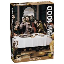 Quebra-Cabeça - Santa Ceia - 1000 Peças - Grow