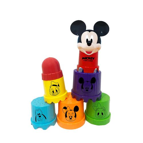Brinquedo Infantil - Copinhos Divertidos Empilháveis - Disney Baby - Mickey - Yes Toys