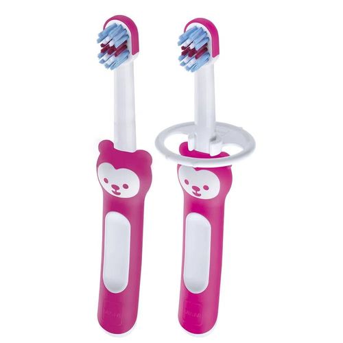 Conjunto de Escovas de Dentes - 2 Unidades - Girls - Vermelho - MAM