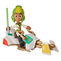 Conjunto Boneco e Veículo - Disney - Star Wars - Aventuras dos Jovens Jedi - Kai Brightstar - Hasbro