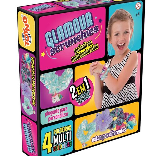 Kit Faca Pompom Cabelo - Glamour - Colorido - Toyng