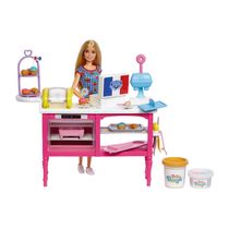 Boneca Fashion E Acessórios - Barbie - Cafeteria Do Buddy - Rosa - Mattel
