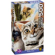 Quebra - Cabeça - Selfie Cats - 500 Peças - Grow