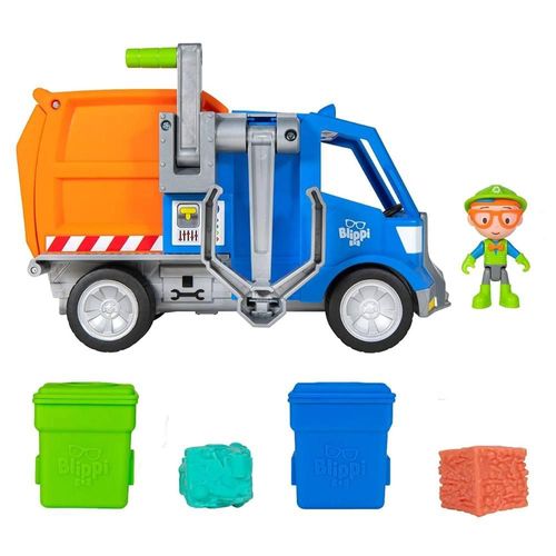 Caminhão Infantil de Reciclagem - Blippi - Azul - Candide