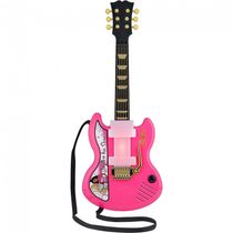 Guitarra Infantil da Barbie com Música Embutida para Crianças de 3 Anos ou Mais, Rosa